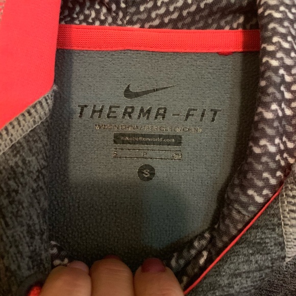 Neon and Grey Women’s Nike Pull Over Hoodie - Picture 4 of 6